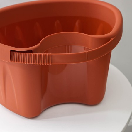 Kashpo on the drain pipe "Alia", 3.5 l, the color of the terracotta-6