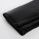 Women's wallet on the button, black color