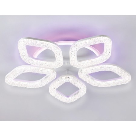 LED ceiling LED with RGB backlight and Ambrella Light, Original, FA3925, 5XLED, 100 W, 7500LUM, 3000-6400K, white color.-4