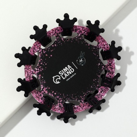 Hair crab, mini, set "Princess", 10 pcs., 1.5 x1.5 cm-6