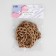 A chain for a bag, plastic, 17 × 23 mm, 120 cm, beige color