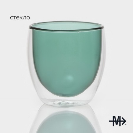 Glass glass with double walls Magistro Duo, 250 ml, 8.5 × 9 cm-1