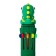 Automatic ballpoint handle 10 color, rod 0.7 mm, "dino", mix