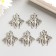 Decor for creativity Metal "Fly" silver 2.5x2.3 cm