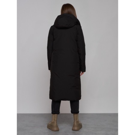 Coat insulated double -sided female, size 46, black color-21