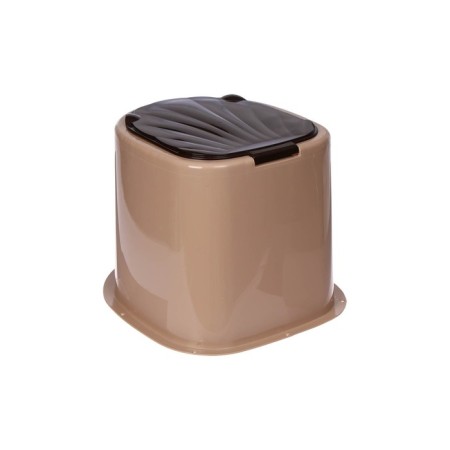 Country toilet, h = 58 cm, without a bottom, with holes for attaching to the floor, beige-3