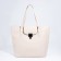 Bag Female Tout with zipper, milk color