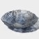 Glass salad "Arabis", d = 33 cm, blue color