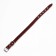 Leather collar with embossing on synthetic winterizer, 46 x 2 cm, Osh 25-35 cm, brown
