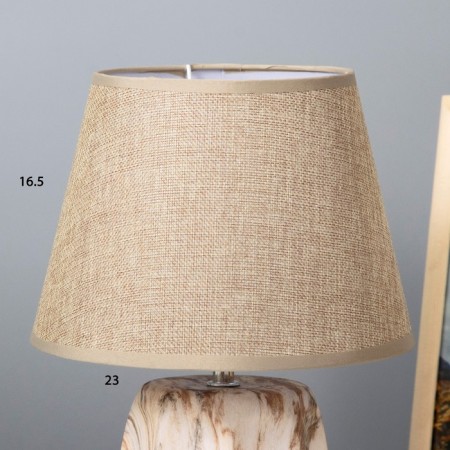 Table lamp 16616/1BE E14 40W Beige 22.5x22.5x34 cm Risalux-3