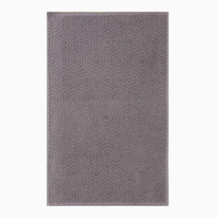 Terry towel "rhombus", gray color, 50x80 cm, cotton, 450g/m-1