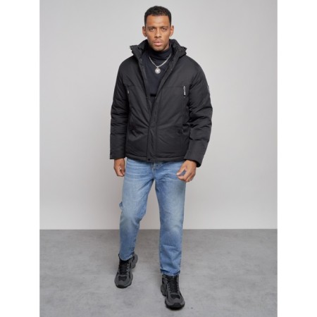 Sports male winter, size 58, black color-9