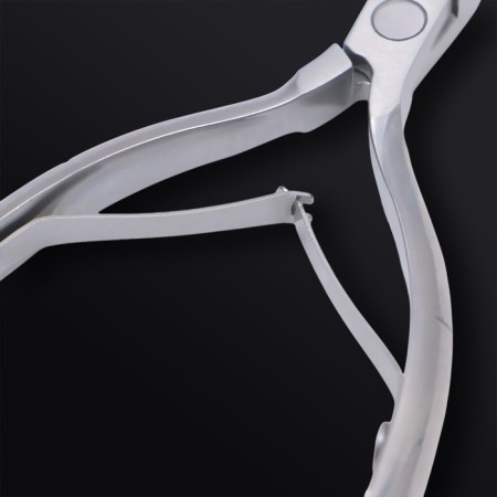 Manicure nippers for the cutter "Premium", double spring, 11.5 cm, blade length - 8 mm, silver color-5