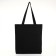 A bag-shop with a zipper, from textiles, black color