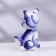 Souvenir "cat", sedentary, tail pipe, gzhel