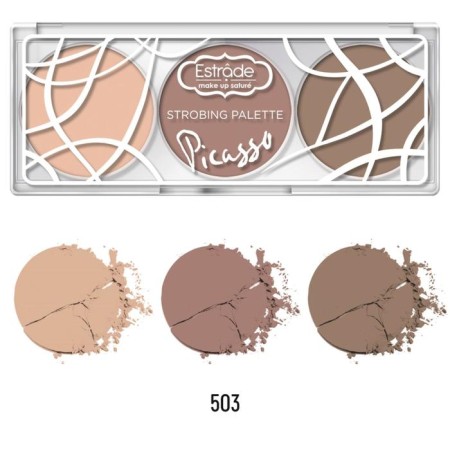 Palette for Stricafing Estrâde Strobing Palette Picasso, two sculptors, highlighter, tone 503