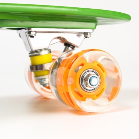 Penniboard Gravity Falls 56 x 16 cm, light wheels PU 60x45 mm, Abec 7, green color-1