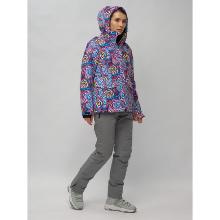 Ski suit female, size 44, blue color-25