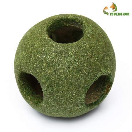 Toy - Big ball for cats made of pressed cat mint, 10 cm