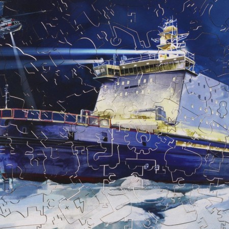 Figure puzzle "ship", 120 parts, 28 × 20 cm-1