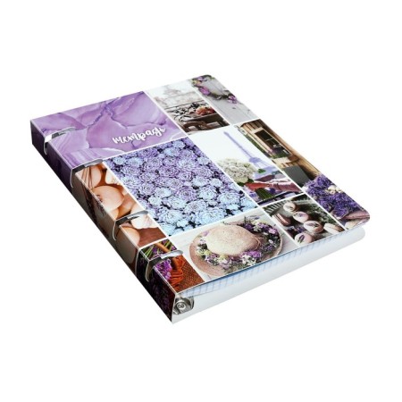 A notebook on rings A5 120 sheets in Calligrata Call "Collage", Plastic Cover, OFSET block-3