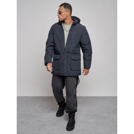 Lengered male winter, size 56, dark blue color-11