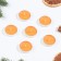 Set of candles of tea aromatic, 6 pcs, orange, new year