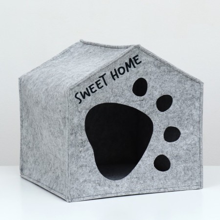 Animal house from felt "Broup Paws of Gentleman", 37 x 37 x 37 cm