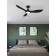 Ceiling fan with lamp Cirali 52, LED, 1x15W, black