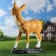Garden figure "Olenien on a stone" from the polystone good souvenirs, 38 cm, average