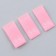 Textile strip "44", 4.6 x 1.1 cm, pink color