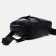 A backpack with a zipper, 4 outer pockets, black color