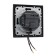 Tot Elegant switch, 10 a, 1 cl., With backlight, hidden, black