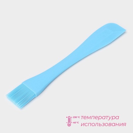 Dulyan brush "Duet", 26 × 4 × 1 cm, blue color-2