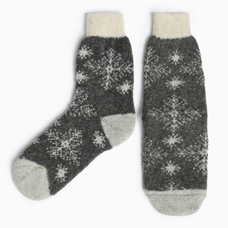 Women's socks “Openland snowflake”, gray color, size 25