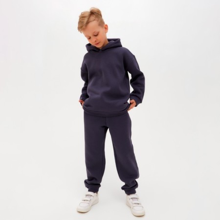 Costume for the boy Minaku: Basic Line Kids color gray, height 116-3