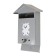 Mail box with a lock, vertical, "house", gray