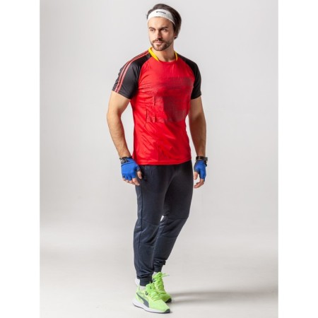Sports T -shirt male ise, size 46, red color-14