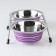 A set of 2 colored bowls on a stand, 2 x 350 ml