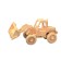 3D model of a wooden miracle-brown "bulldozer"