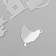 Decor for creativity plastic mirror "garden" set 6 pcs