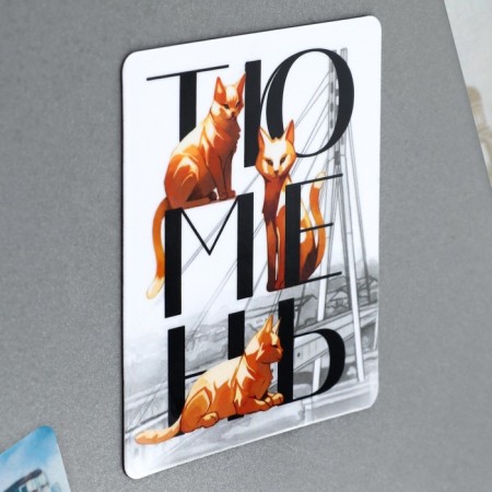 Vinyl magnet "Tyumen" 6 x 7 cm-1