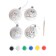 New Year's set for creativity. Christmas balls for coloring "New Year! Wonderful holiday ", paints, 4 pcs