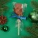 New Year. Figure made of milk chocolate "Snowman" on a stick, 20 g ± 5 %