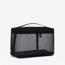 Cosmetic bag with lightning, black color