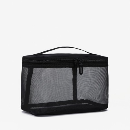 Cosmetic bag with lightning, black color