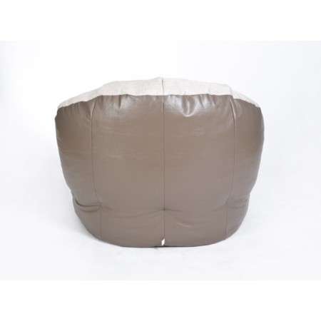 Handwheel armchair "Relax lux", coffee color, eco -leather, matting-2