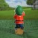 Sadovaya figure "Dwarf with a shovel" Small 15x12x30cm