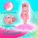 Fairy-tale doll "Beautiful Mermaid", bright pink color