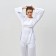 Women's costume (tunic, trousers) minku: casual collection color white, size 44